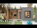 PINOY SMALL HOUSE DESIGN | 90 SQM. FOUR BEDROOM LOW-COST HOUSE | MODERN BALAI