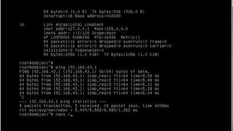 setting router linux debian