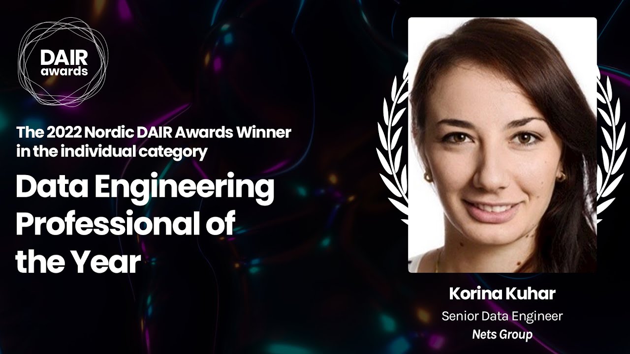 Data Engineering Professional of the year - Nordic DAIR Awards 2022