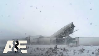 Snowstorm Leads To MASSIVE Pileup On Icy Highway | Road Wars | A\&E