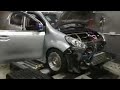 Myvi 270HP with full programs launch controls anti lag on dyno with octane max 4+