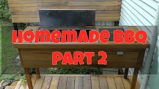 Homemade BBQ Build DIY Wood/Charcoal Barbecue Part 2: Completion Homemade BBQ Build DIY Wood/Charcoal Barbecue I recently built a new deck out of Vitex Hardwood and wanted a barbecue to