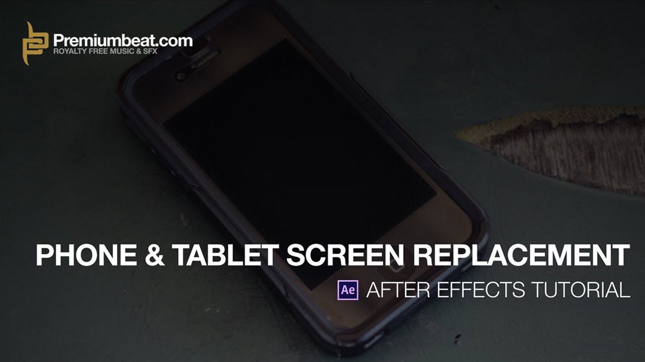 Image showcasing After Effects Video Tutorial: Cell Phone & Tablet Screen Replacement ...