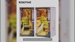 Robotime Rolife Book Nooks Series Stories in Books 4 Kinds DIY Wooden Miniature House Furniture Saku