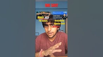 PW Manzil vs Unacademy Bounce Back 🔥#jee#manzilseries#unacademy#jeewallah#sachinsirpw#jee2026