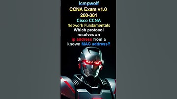 Cisco CCNA: What matches IP from MAC? - #icmpwolf #ciscoccna #protocols