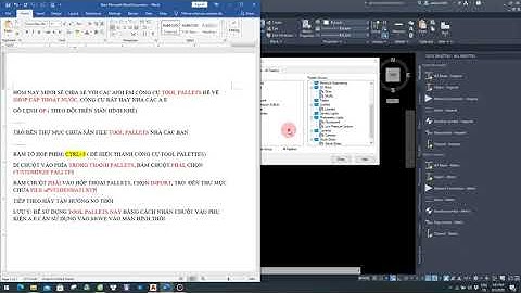 Shop Drawing Cấp Thoát Nước _ Bài 01: Cài Tool Palettes Thư Viện Cấp Thoát Nước