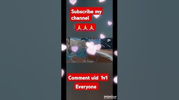 Comment your uid 1v1# plz 🙏 subscribe my channel 🙏 guys