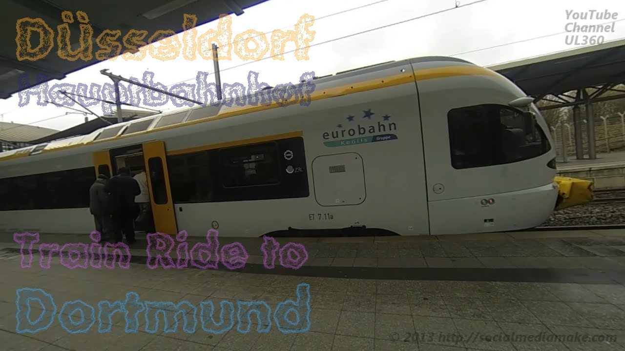 GoPro Düsseldorf Hauptbahnhof Train Ride to Dortmund Flight EK55