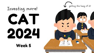 I bought a Test Series! Week 5! CAT 2024! 99 percentile challenge!