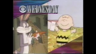 1989 CBS Bugs Bunny\/Garfield\/Charlie Brown promos