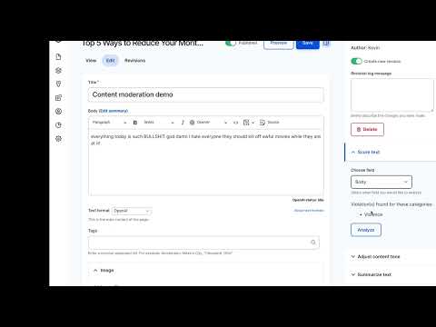 Drupal, OpenAI, ChatGPT - using the content moderation API