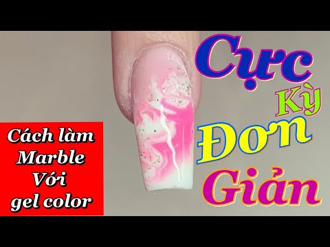 Video Cách làm Marble với gel color || Làm Marble vân đá cực... - youtube