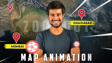🔥How To Dhruv Rathee Map Zoom Animation on Kinemaster /Dhruv Rathee Like Animation @dhruvrathee