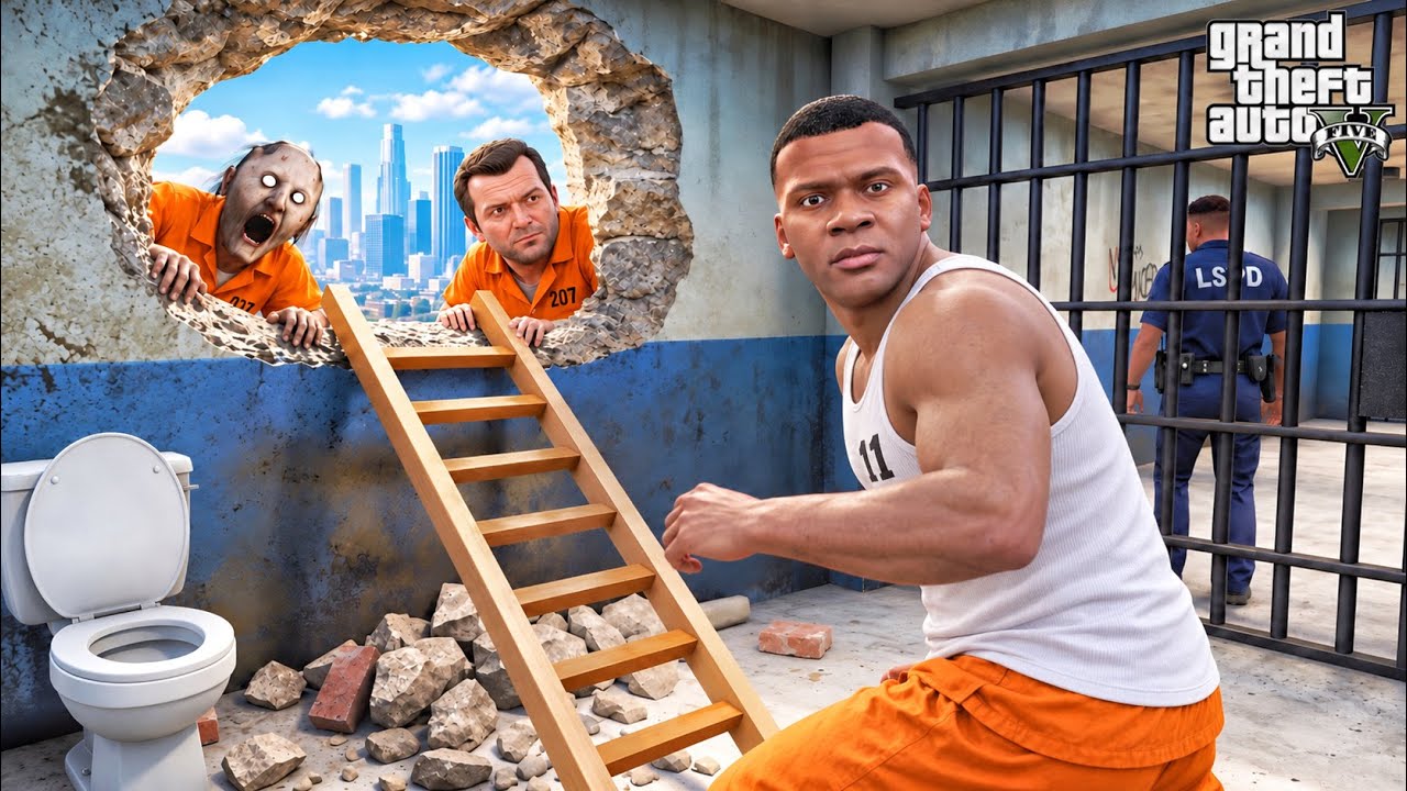 Franklin trying to save Granny from Prison