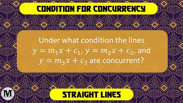 6 | Straight Lines (Co-ordinate Geometry) | Condition for Concurrency of Three Lines - Prob 6
