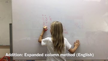 Addition Expanded column method (English)