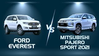 So sánh Ford Everest 2021 và Mitsubishi Pajero Sport 2021- SUV đối đầu, mua xe nào? |BẢO HÀ AUTO