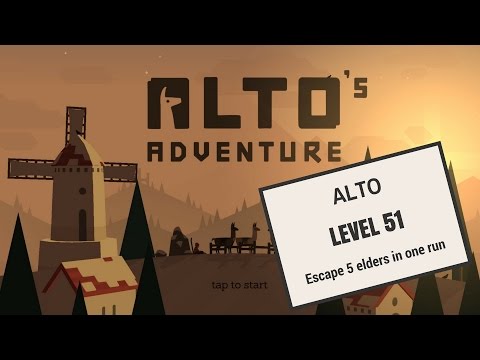 Alto's Adventure - Escape 5 elders in one run - Level 51