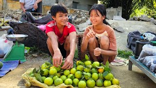 The homeless boy took the poor girl to the market to sell oranges and buy new clothes - Homeless Boy