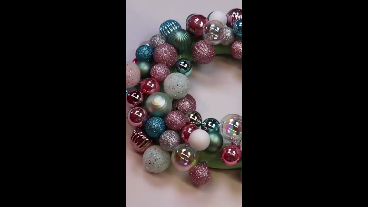 Grab Some Mini Ornaments For The Perfect Holiday Wreath Shorts Reels Diy Christmas Walmart