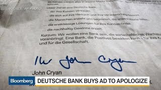 Deutsche Bank Ads Apologize for 'Serious Errors' Deutsche Bank Ads Apologize for 'Serious Errors'
