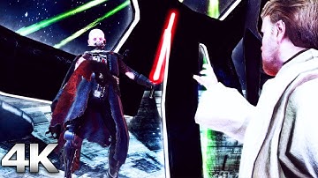 OBI-WAN KENOBI Unmasks Darth Vader Then Ends Him (The Force Unleashed) 4K 60FPS