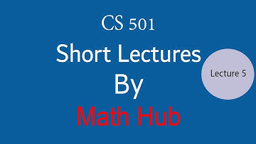 cs 501 Lecture 5 mid term preparation||vu short lectures