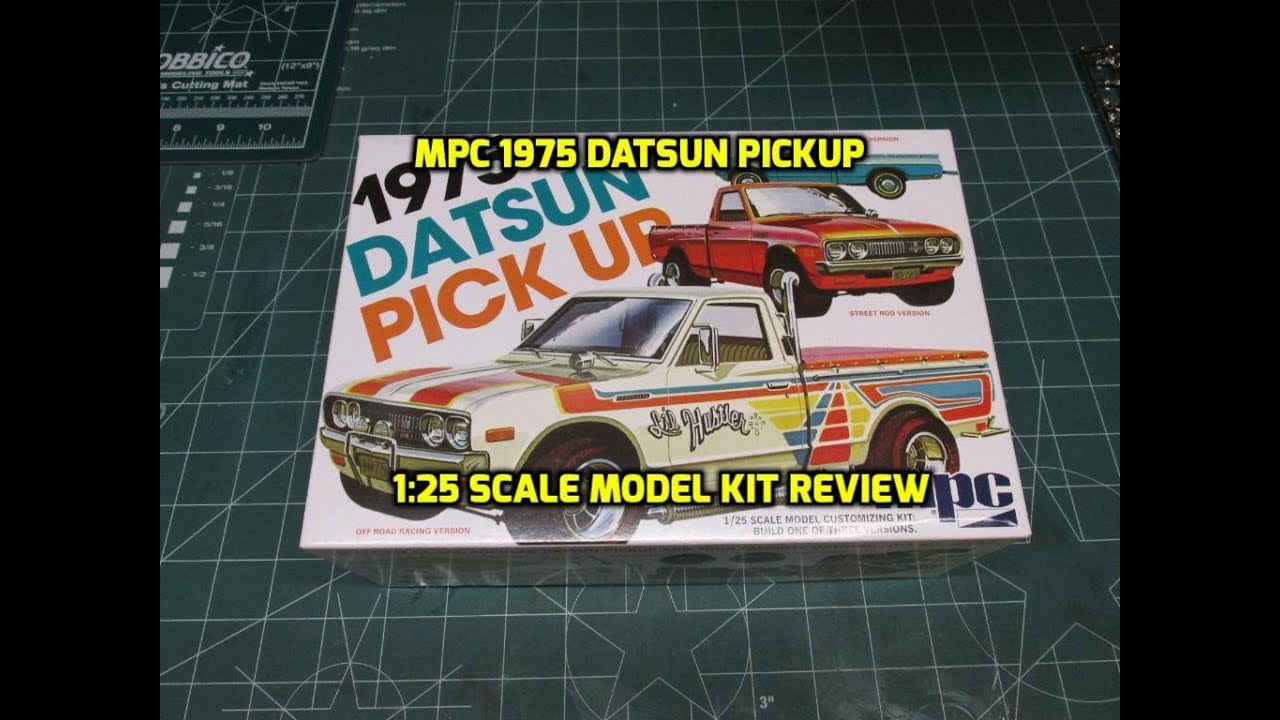 MPC 1975 DATSUN PICKUP 1:25 SCALE MODEL KIT REVIEW MPC872