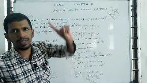 Class 12 maths | Unit – 6 | Applications of Vector Algebra | Example: 6.34