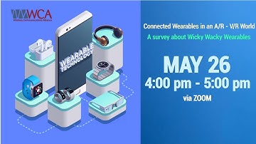 Promo video -  Connected Wearables in an AR/VR World Event