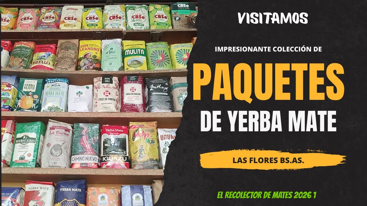 Visitamos a Guillermo Fullone, coleccionista de paquetes de yerba mate.