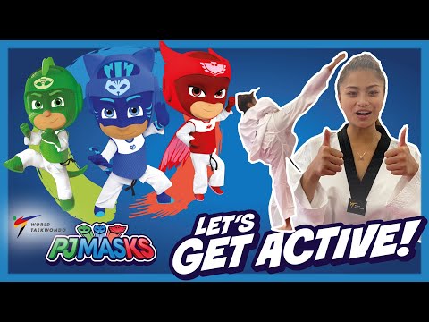 PJ Masks Get Active Learn Shield Block With Pauline Lopez PJ Masks X World Taekwondo