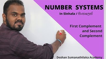 Number Systems - Sinhala || First complement and Second Complement || Sinhala ||AL ICT & SE CS UG