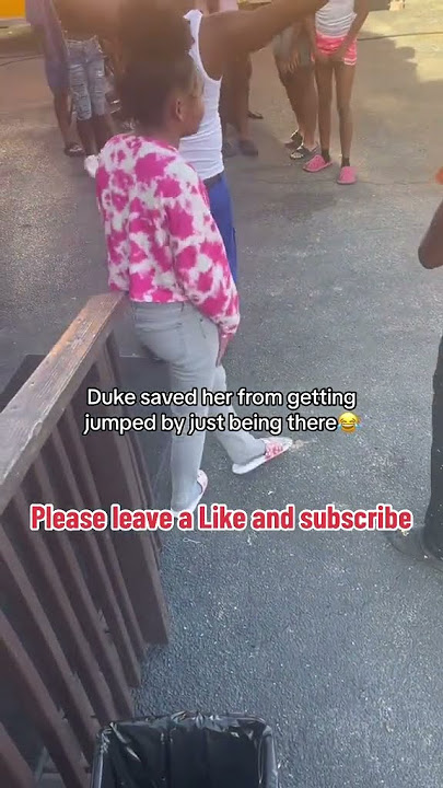 Duke dennis save little girl from getting Jumped😳 #dukedennis #shorts #fight #amp