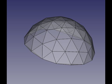 FreeCad Сфера из треугольников