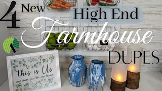 NEW HIGH END FARMHOUSE DIYS THAT LOOK STORE-BOUGHT | DOLLAR TREE DUPE DIY