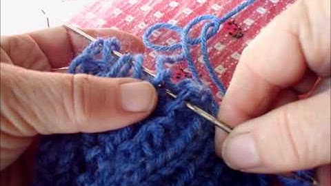 binding off knitting in back stitch