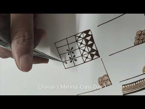 Mehndi Class 1 | How To Learn Mehendi At Home For Beginners | Learn Step by Step | Mehndi Course