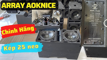Loa Array bãi siêu chất AOKNICE kép 25 full từ neo designed By FRANCE giá 2xTr/cặp ☎️0965.345.292