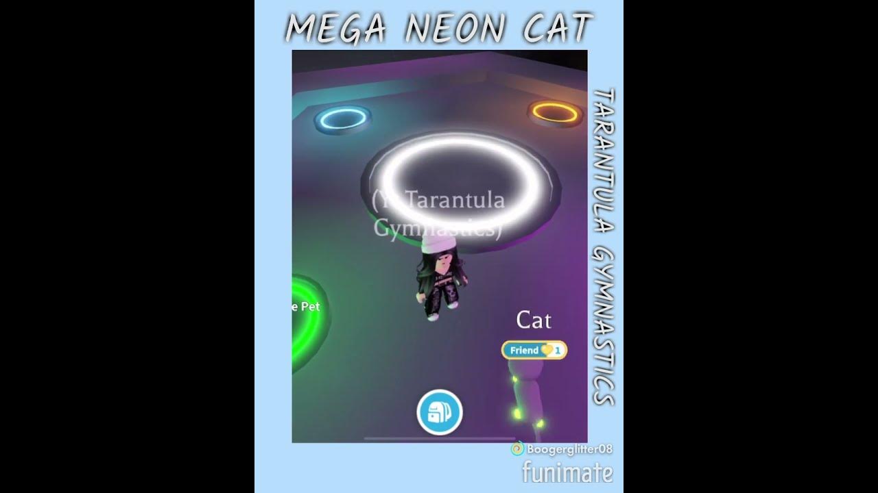 MEGA NEON CAT ~ADOPT ME~ #adoptme #roblox (neon cat 4 for this being