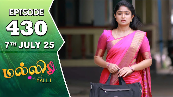 Malli Serial | Episode 430 | 7th July 2025 | Nikitha | Vijay | Saregama Dice TV Shows Tamil