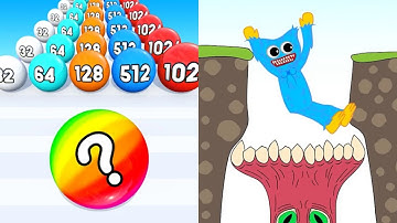 Number Ball 3D vs Huggy Story All Levels Gameplay Android, iOS