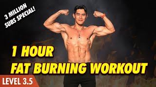 1 Hour Workout | No Gym Fat Burning & Body Strengthening (Level 3-4)