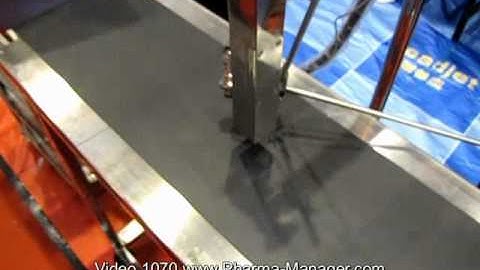 Laser printer for application of validity date & batch number. Video 1070 www.Pharma-Manager.com