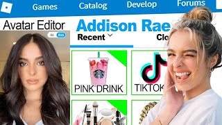 making Addison rae a roblox account in. Brookhaven