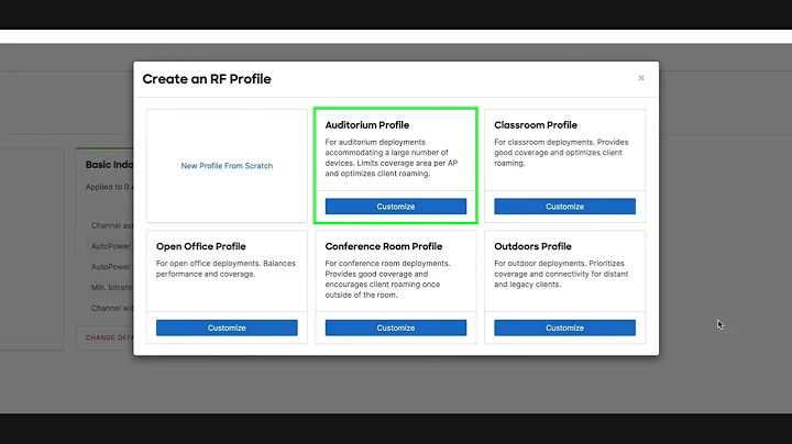 Configuring Meraki RF Profiles Using Templates - Tutorial