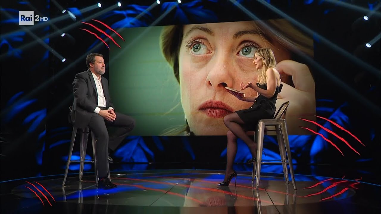 Salvini e il rapporto con Giorgia Meloni - Belve 02/04/2024