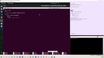 Create simple var inside  yml file. Ansible. Ubuntu. Linux.