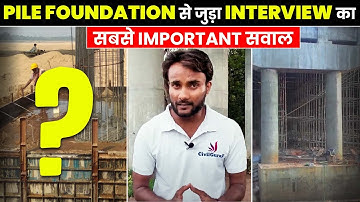 How to Do Pile Foundation Curing | Most Importent Question For Interview
